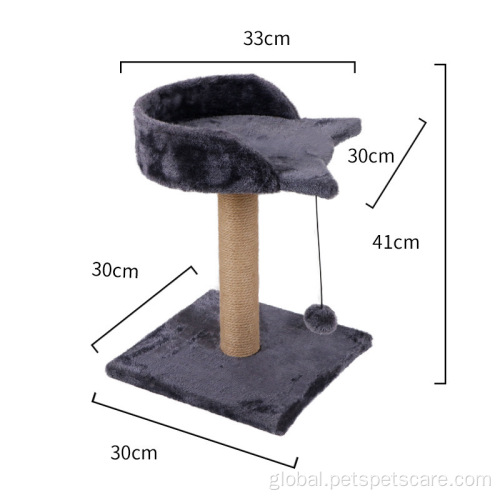 pet hammock for cage Black Small Tree Relax Platform Cat Tower Supplier